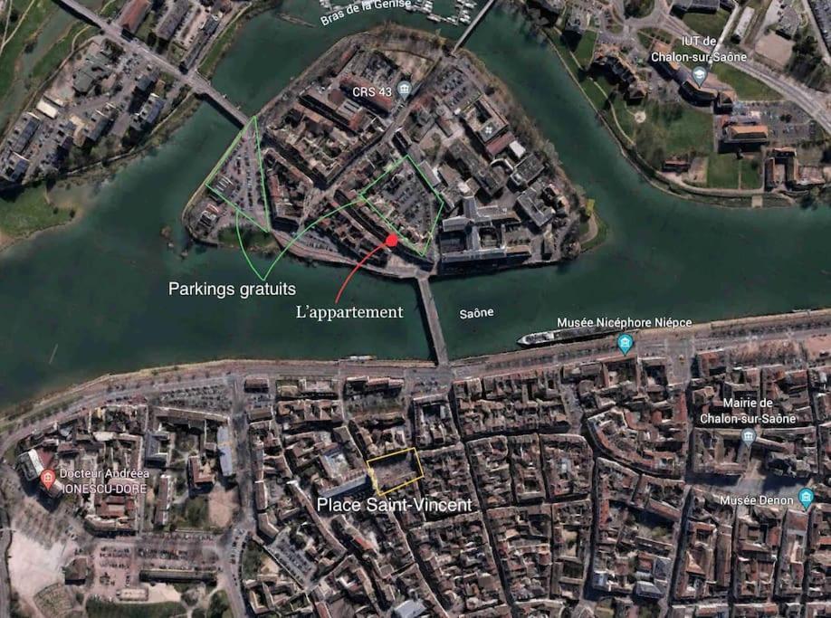 Le St Laurent - Ma Cabotte Apartman Chalon-sur-Saône Kültér fotó